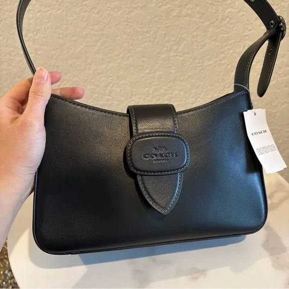 NWT COACH Eliza Shoulder Bag With Leather Covered Closure - Picture 4 of 10
